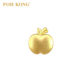 POH KONG 916/22K Yellow Gold Apple Ribbon Charm