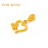 POH KONG 916/22K Gold Butterfly Love Pendant