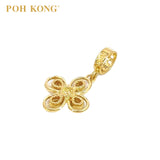 POH KONG 916/22K Yellow Gold Happy Love Ruyi Charm Pendant •?ö2015•?ä