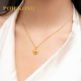 POH KONG 916/22K Yellow Gold Puffed Heart Pendant