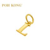 POH KONG 916/22K Yellow Gold Exquisite Alphabet Pendant L