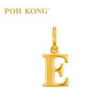 POH KONG 916/22K Yellow Gold Exquisite Alphabet Pendant E