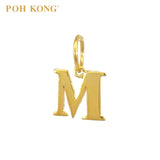 POH KONG 916/22K Yellow Gold Exquisite Alphabet Pendant M