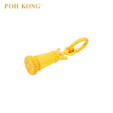 POH KONG 916/22K Yellow Gold Chess Pendant