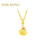 POH KONG 916/22K Yellow Gold Anggun ABC Air Batu Campur Pendant