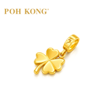 POH KONG 916/22K Yellow Gold Tranz Four Clover Pendant