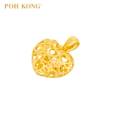 POH KONG 916/22K Gold Happy Love Endless Happiness Mini Hearts Pendant
