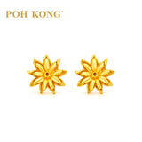 POH KONG 916/22K Yellow Gold Bunga Tanjung Earrings