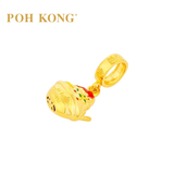 POH KONG 916/22K Yellow Gold Anggun ABC Air Batu Campur Pendant
