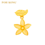 POH KONG 916/22K Gold Anggun Lily Flower Pendant