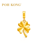POH KONG 916/22K Yellow Gold Tranz Four Clover Pendant