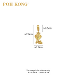 POH KONG 916/22K Yellow Gold Auspicious Majestic Snake With Crown Pendant