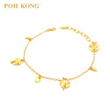 POH KONG 916/22K Gold Tranz Clover Heart Bracelet (2005)
