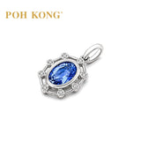 POH KONG 750/18K White Gold Celestial Blue Sapphire Diamond Pendant