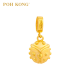 POH KONG 916/22K Yellow Gold Auspicious Worlds of Riches Charm