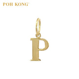 POH KONG 916/22K Yellow Gold Exquisite Alphabet Pendant P