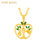 POH KONG 916/22K Yellow Gold Auspicious Prosperous Serenity Pendant