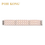POH KONG 925 SIlver AKOYA PEARL BRACELET