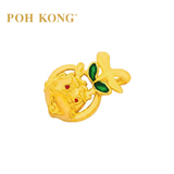 POH KONG 916/22K Yellow Gold Auspicious Good Fortune and Prosperity Dragon Pendant