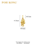 POH KONG 916/22K Yellow Gold Angel Unicorn in Love Pendant