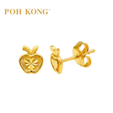 POH KONG 916/22K Yellow Gold Delicate Apples Earrings
