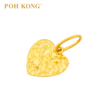 POH KONG 916/22K Yellow Gold Irregular Heart Pendant