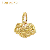 POH KONG 916/22K Yellow Gold Exquisite Ruyi Lock Pendant