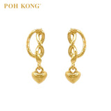 POG KONG 916/22K Yellow Gold Tranz Dangling Earring (2019)