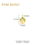 POH KONG 916/22K Yellow Gold Auspicious Prosperous Serenity Pendant