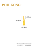 POH KONG 916/22K Yellow Gold Chess Pendant