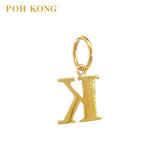 POH KONG 916/22K Gold Exquisite Alphabet Pendant K