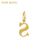 POH KONG 916/22K Gold Exquisite Alphabet Pendant S
