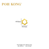 POH KONG 916/22K Yellow Gold Delicate Flora Earrings