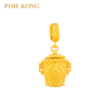 Poh Kong 916/22K Gold Auspicious Pot Of Gold Charm