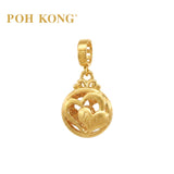 POH KONG 916/22K Gold Happy Love Double Love Pendant
