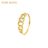 POH KONG 916/22K Yellow Gold Four Circles Ring
