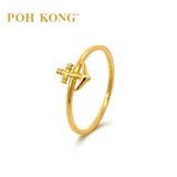 POH KONG 916/22K Yellow Gold Anchor Ring