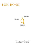 POH KONG 916/22K Yellow Gold Exquisite Alphabet Pendant Q