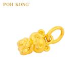 POH KONG 916/22K Yellow Gold Honey Bear Pendant