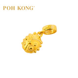 POH KONG 916/22K Yellow Gold Auspicious Worlds of Riches Charm