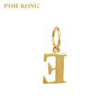 POH KONG 916/22K Yellow Gold Exquisite Alphabet Pendant E