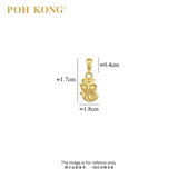 POH KONG 916/22K Yellow Gold Auspicious Clever Snake Pendant