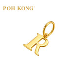 POH KONG 916/22K Yellow Gold Exquisite Alphabet Pendant R