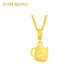 POH KONG 916/22K Yellow Gold Anggun Teh Tarik Pendant