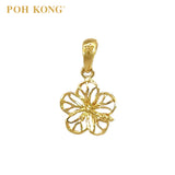 POH KONG 916/22K Yellow Gold Anggun Bunga Raya Pendant