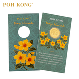 POH KONG 999.9/24K Anggun Bunga Alamanda Gold Wafer Coin