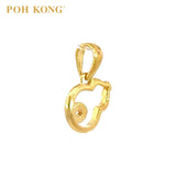 POH KONG 916/22K Auspicious 3D Hollow Gourd Pendant