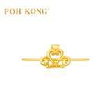 POH KONG 916/22K Gold Crown Minimalist Mini Ring