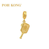 POH KONG 916/22K Yellow Gold Anggun Pickleball Pendant