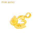 POH KONG 916/22K Yellow Gold Happy Love Swans In Love Pendant (2018)